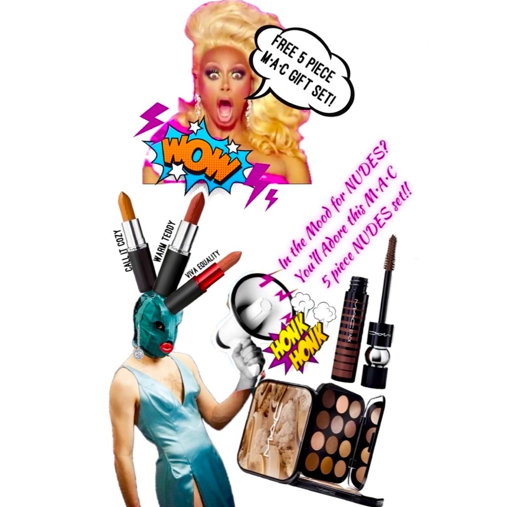 💄M•A•C 5pcs nudity set w/ exclusive gift